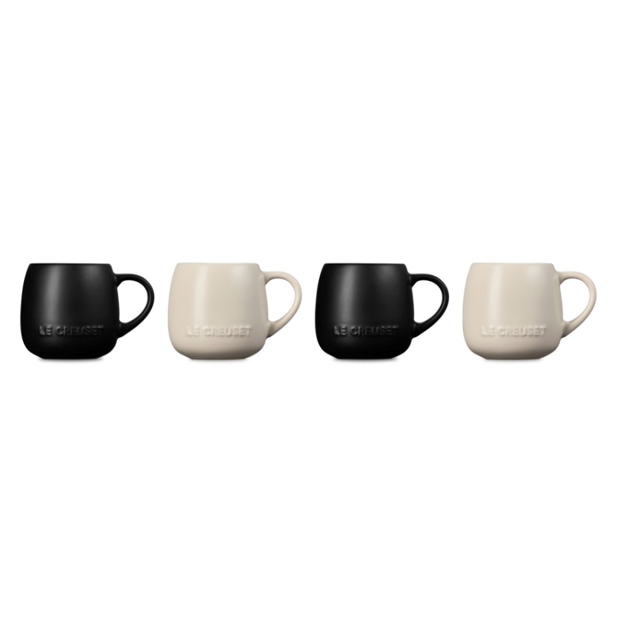 additioanl image for  Le Creuset Set of 4 Mug S/Blk 320 ml 